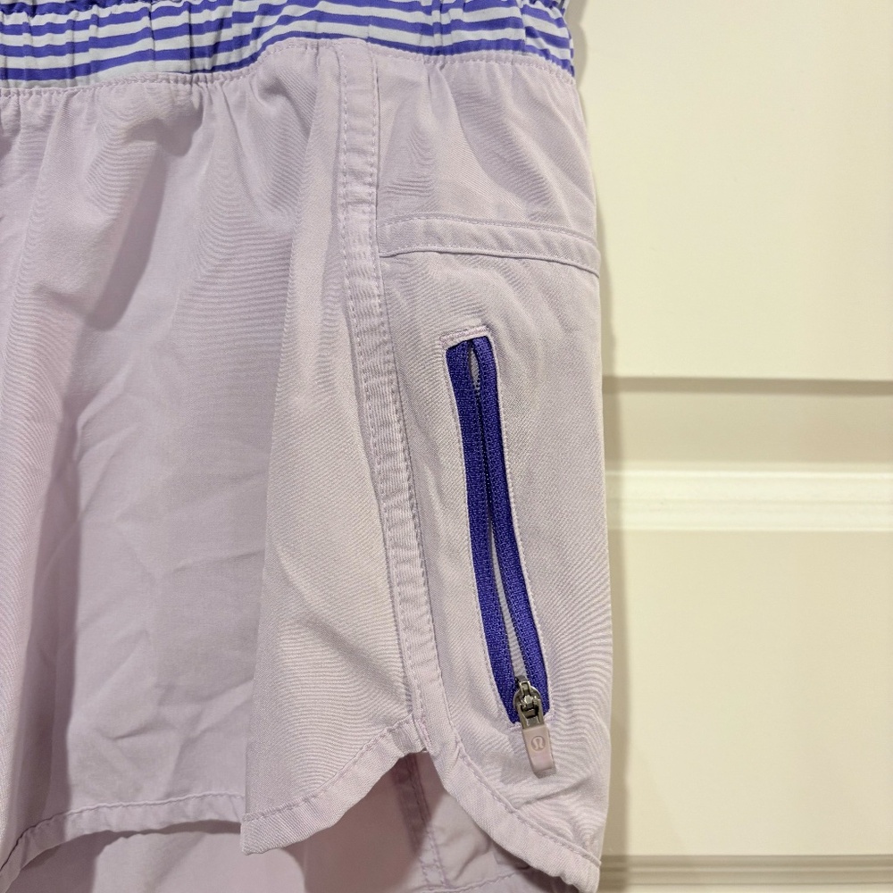 Lululemon Tracker Short III Pretty Purple Running Shorts Women's 6 ~ EXCELLENT - Picture 4 of 6